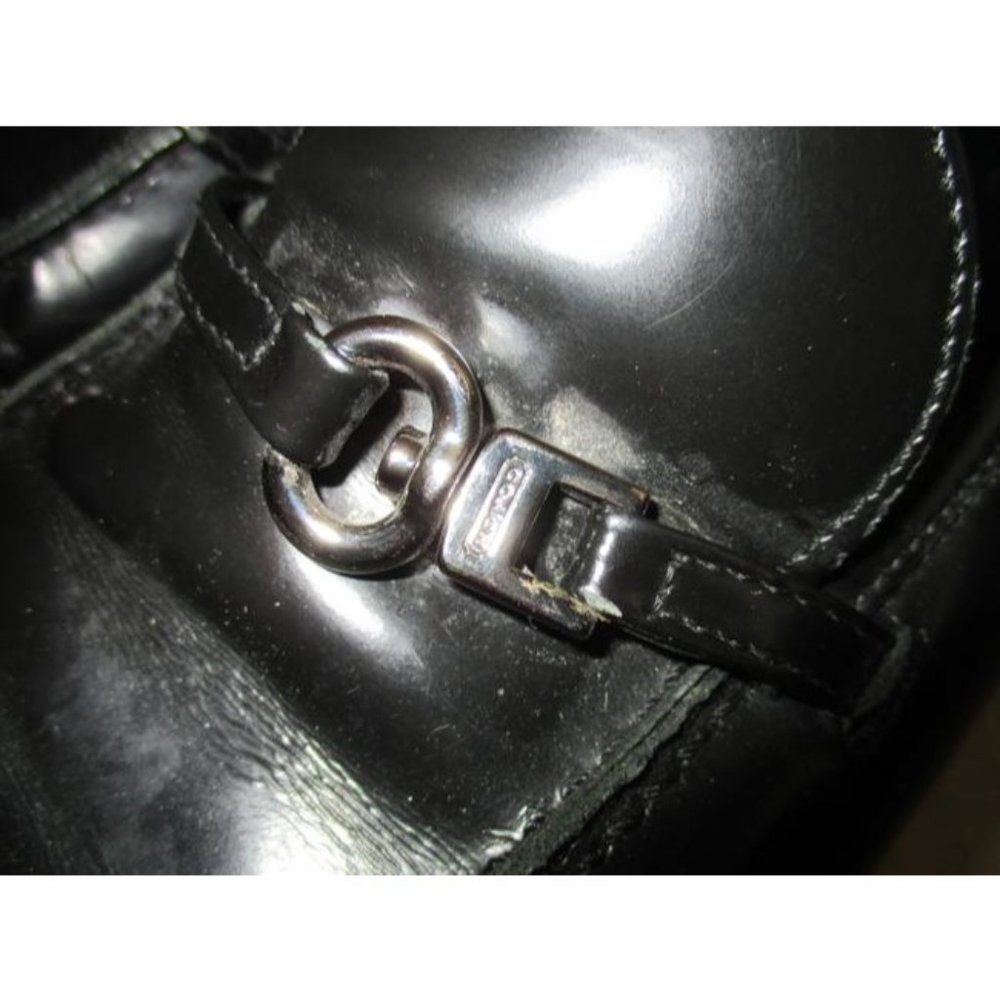 Coach Black Claudia Signature Buckle Loafers Flats - Picture 3 of 7